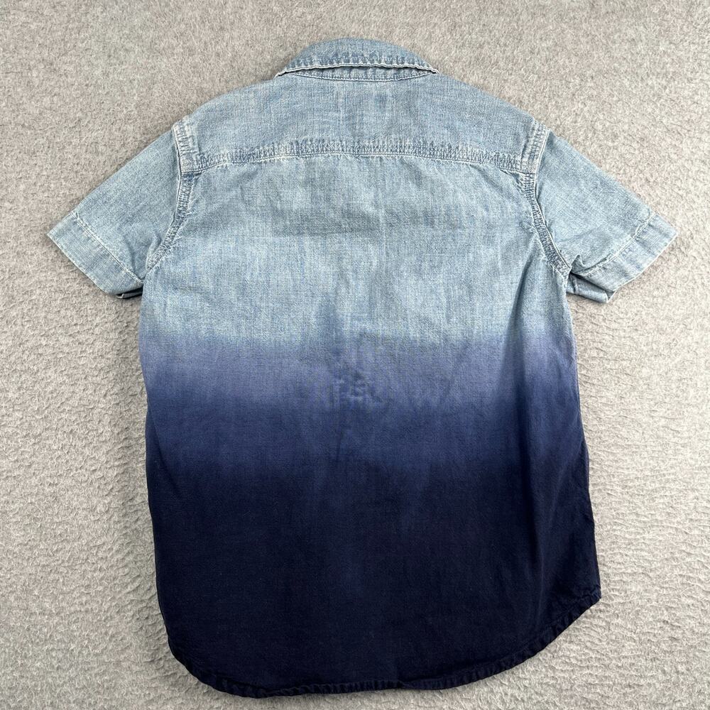 Polo Ralph Lauren Toddler 4T Short Sleeve Shirt Navy Ombre Denim Style Pocket - Picture 5 of 7